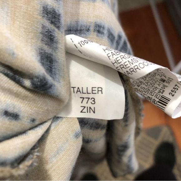 ZARA | Off White / Blue Tie Dye Maxi Dress | XS-S - Picture 9 of 10